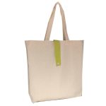 CAN181 APPLE GREEN CANVAS FOLDEREABLE BAG TOTE BAG